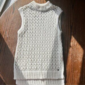 Roxy Cream Sleeveless Knit Sweater